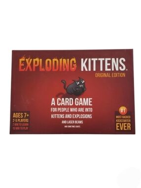 Exploding Kittens Original Edition Card Game Complete Family Game Night